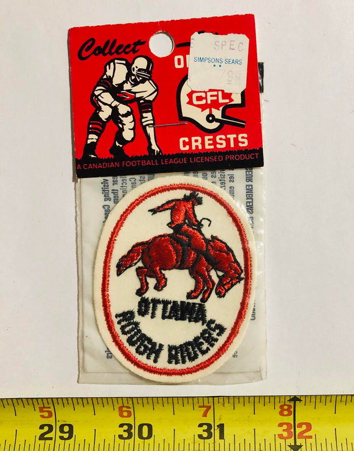 CFL Ottawa Rough Riders Vintage Patch