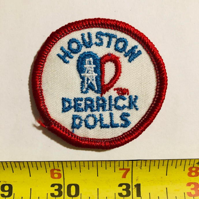Houston Oilers Cheerleaders Derrick Dolls Vintage Patch