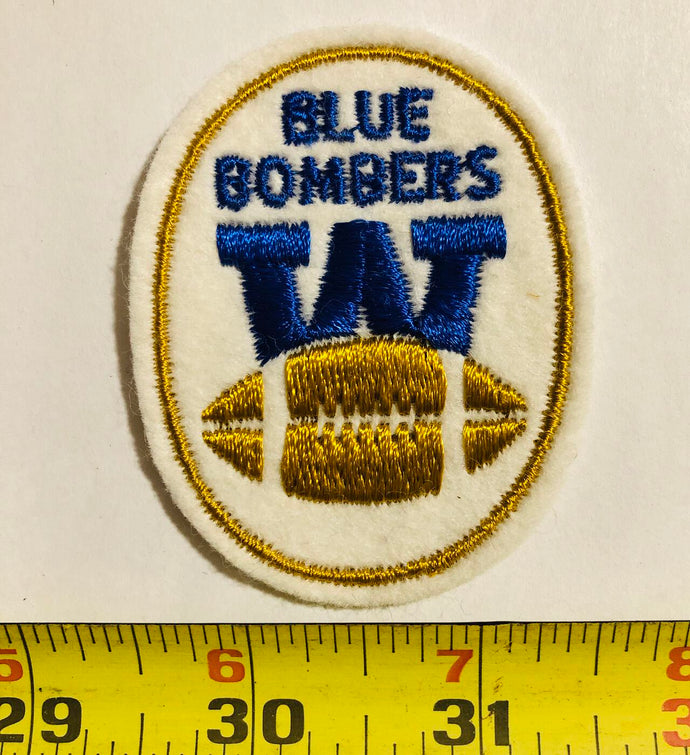 CFL Winnepeg Blue Bombers Vintage Patch