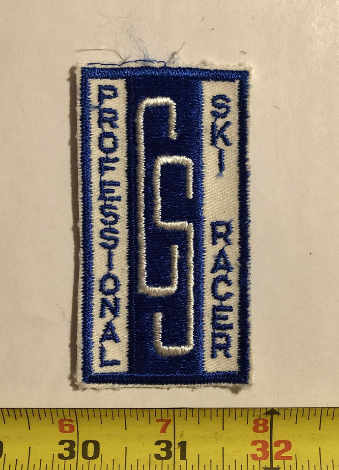 CS Competition Ski Racer Skiing Vintage Patch