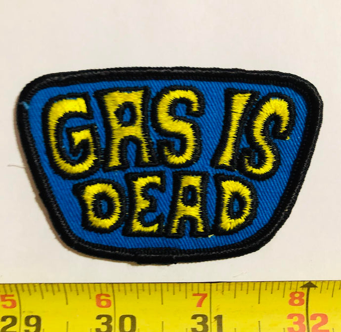 Gas Is Dead Bicycle Cycling Bike Vintage Patch