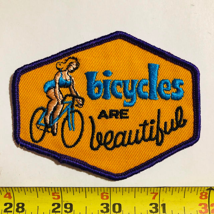 Bicycles Are Beautiful Bicycle Cycling Bike Vintage Patch