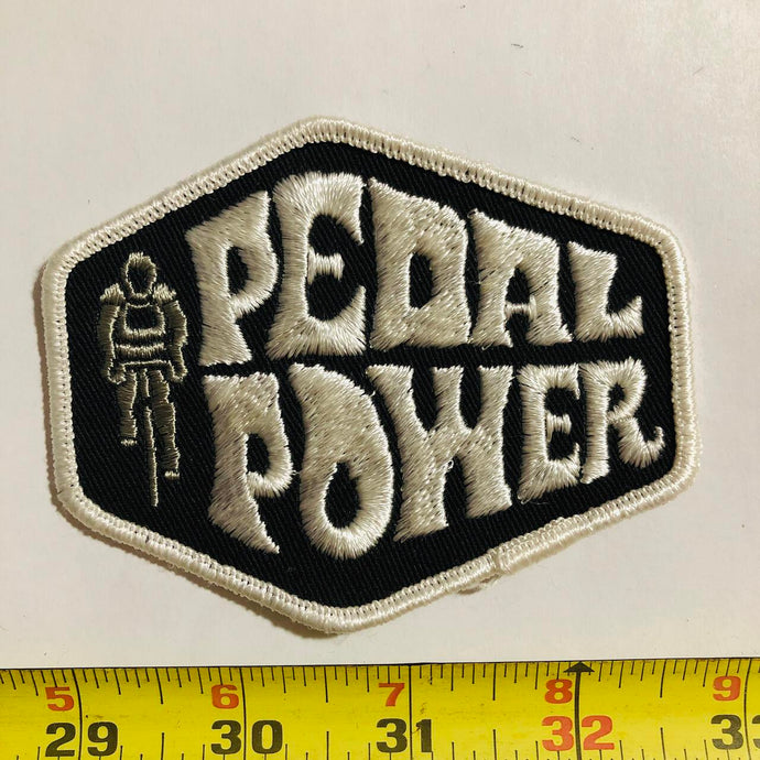 Pedal Power Bicycle Cycling Bike Vintage Patch