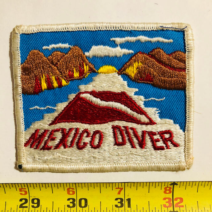 Mexico Diver Diving Vintage Patch