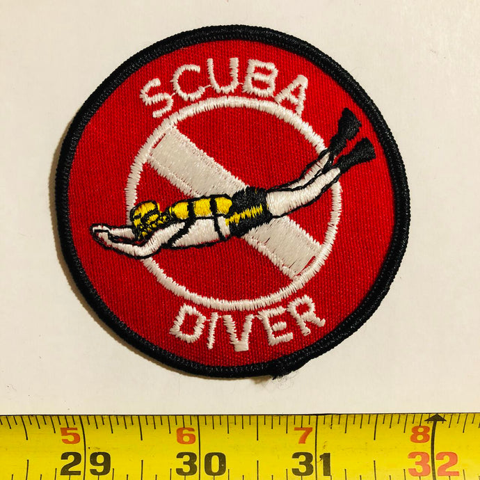 Scuba Diver Diving Vintage Patch