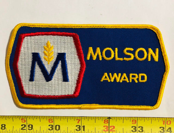 Molson Award trucking Company Award Beer Vintage Patch