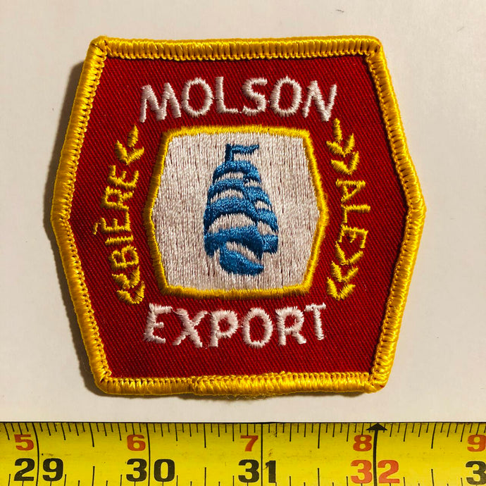 Molson Export Ale Ex beer Vintage Patch