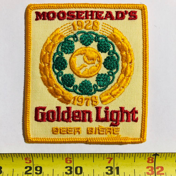 Moosehead's Golden Light Beer Vintage Patch