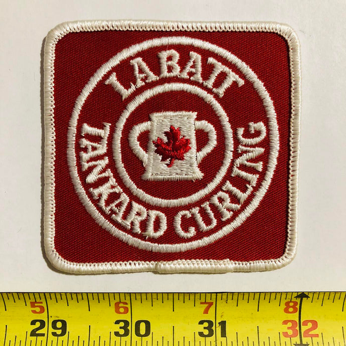 Labatt Tankard Curling Beer Vintage Patch