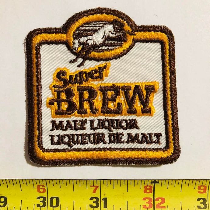 Super Brew Malt Liquor Beer Vintage Patch