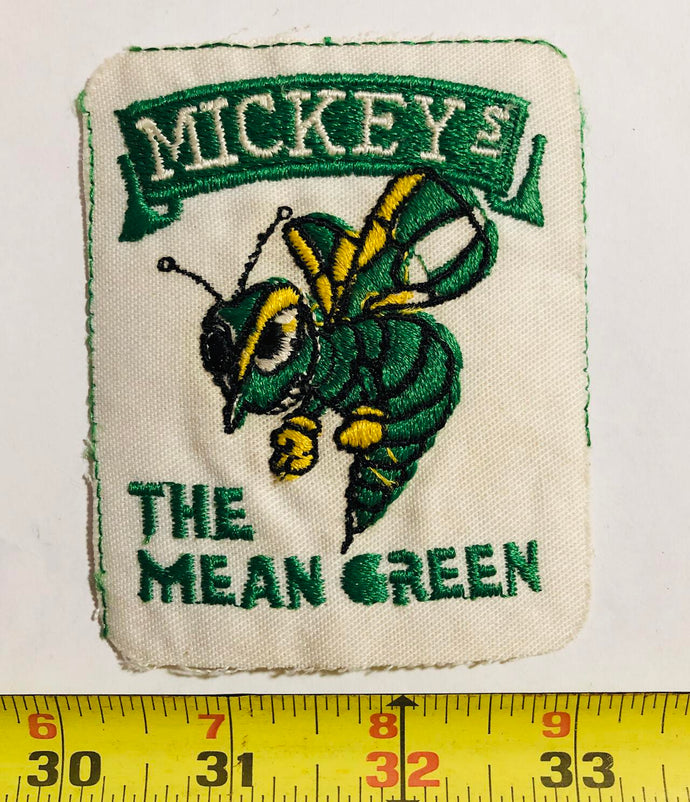 Mickey The Mean Green Beer Vintage Patch