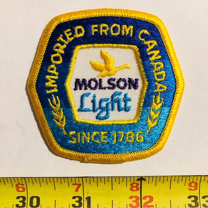 Molson Light Beer Vintage Patch