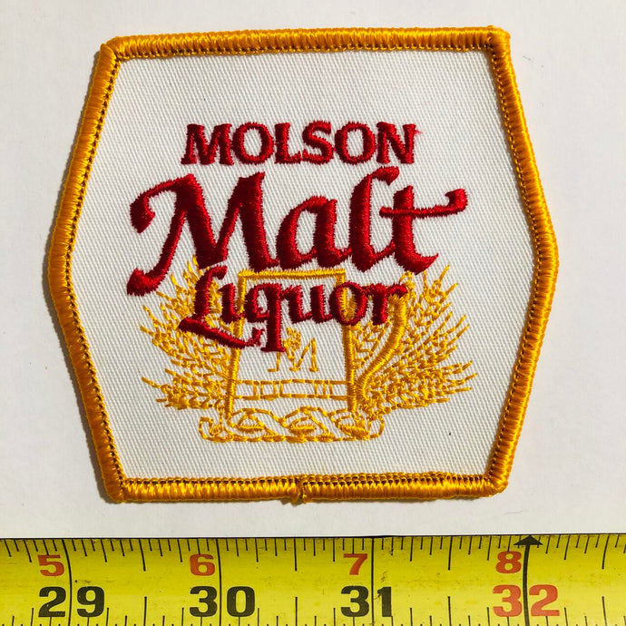 Molson malt Liquor Beer Vintage Patch