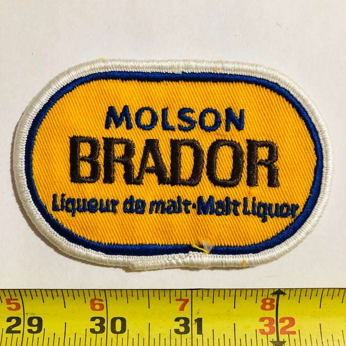 Molson Brador Beer Vintage Patch