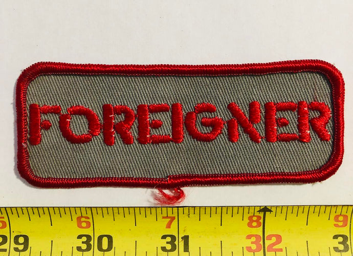Foreigner Vintage Patch