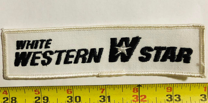 White Western Star Truck Vintage Patch
