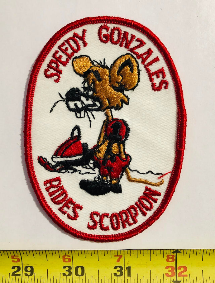 Speedy Gonzales Snowmobile Vintage Patch