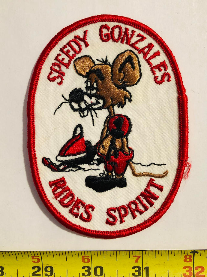 Speedy Gonzales Snowmobile Vintage Patch