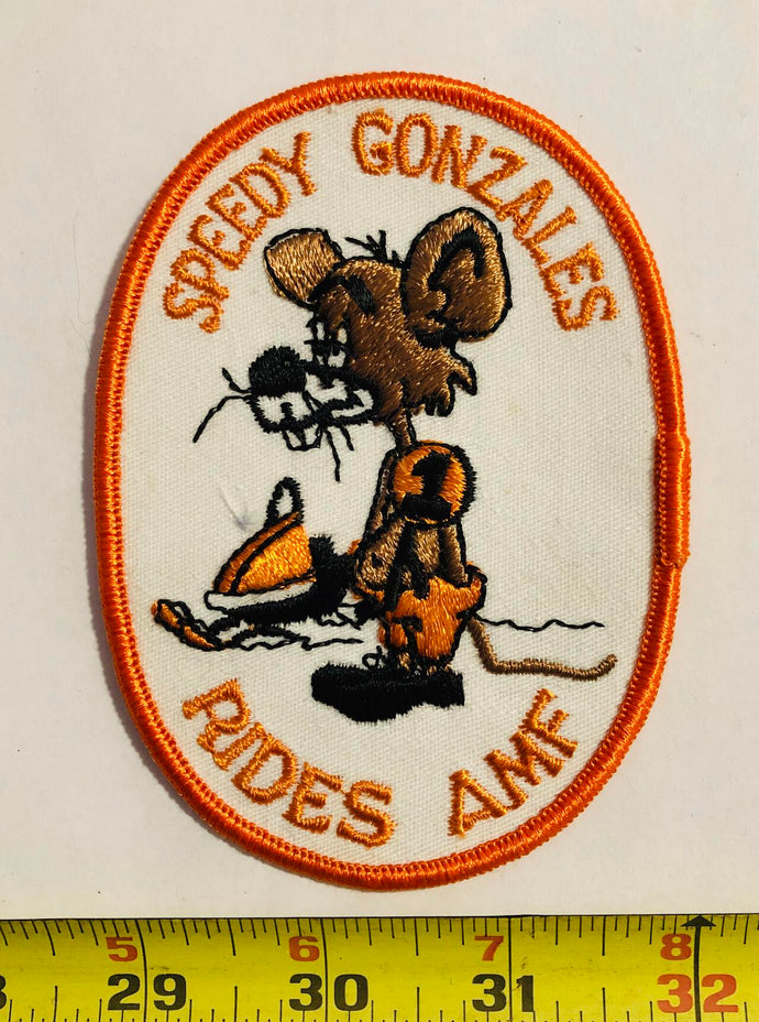 Speedy Gonzales Snowmobile Vintage Patch