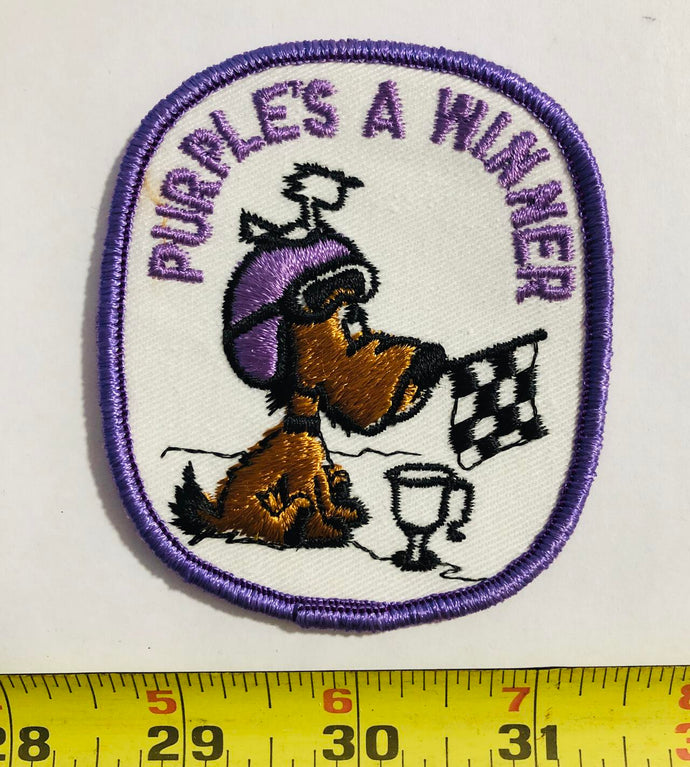 Snoopy snowmobile patch