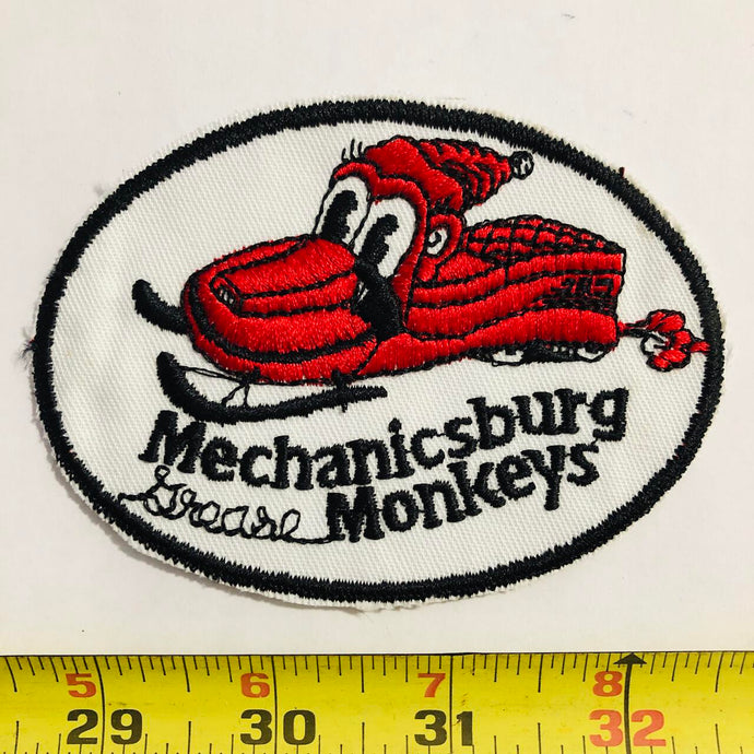 Mechanicsburg Monkeys Snowmobile Vintage Patch