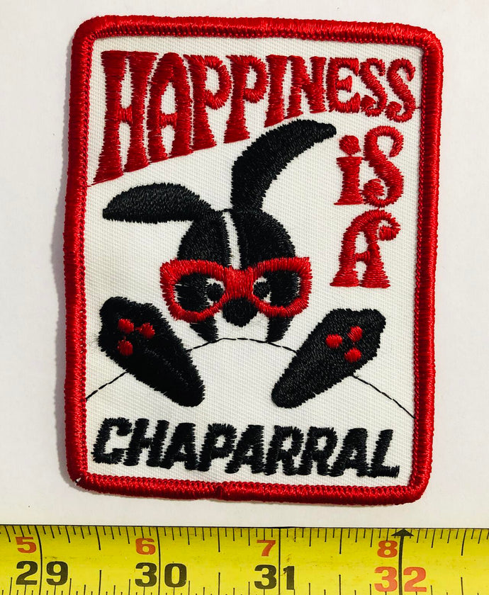 Hapiness Is A Chaparral Snowmobile Vintage Patch