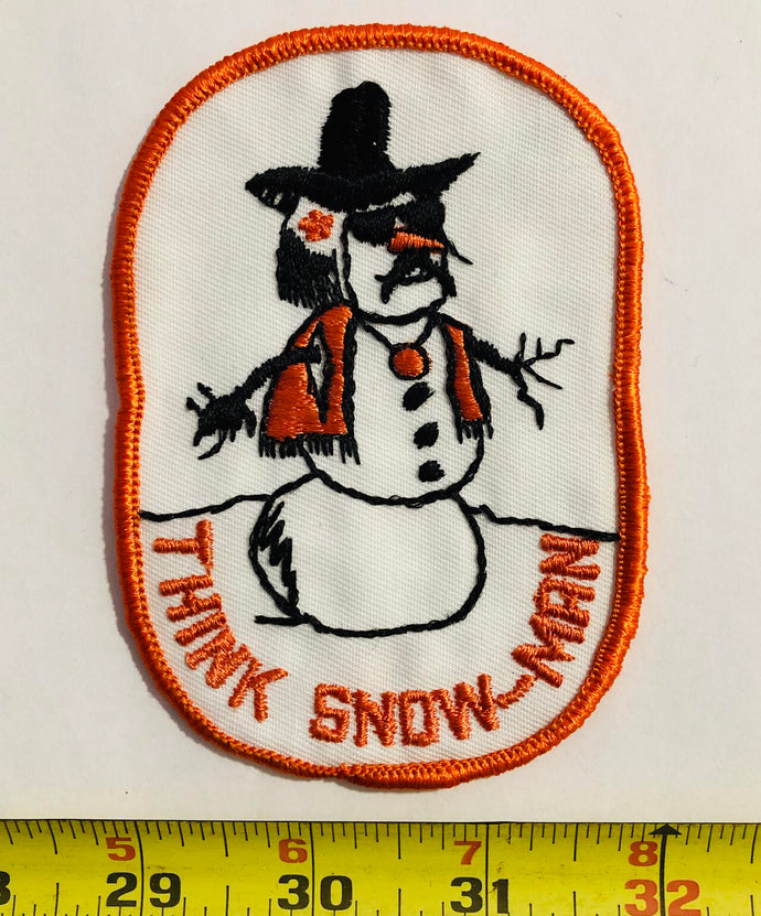 Think Snow Man Vintage Patch