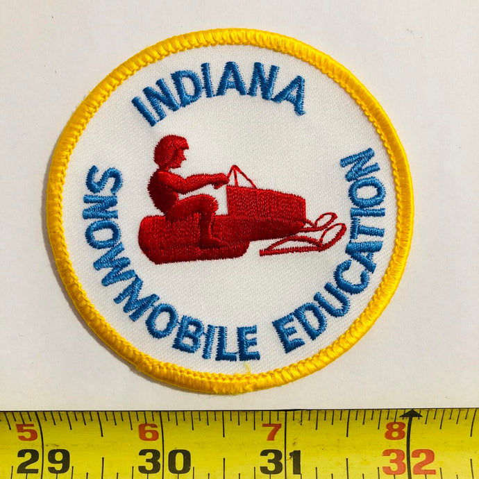 Indiana Snowmobuile Education Vintage Patch