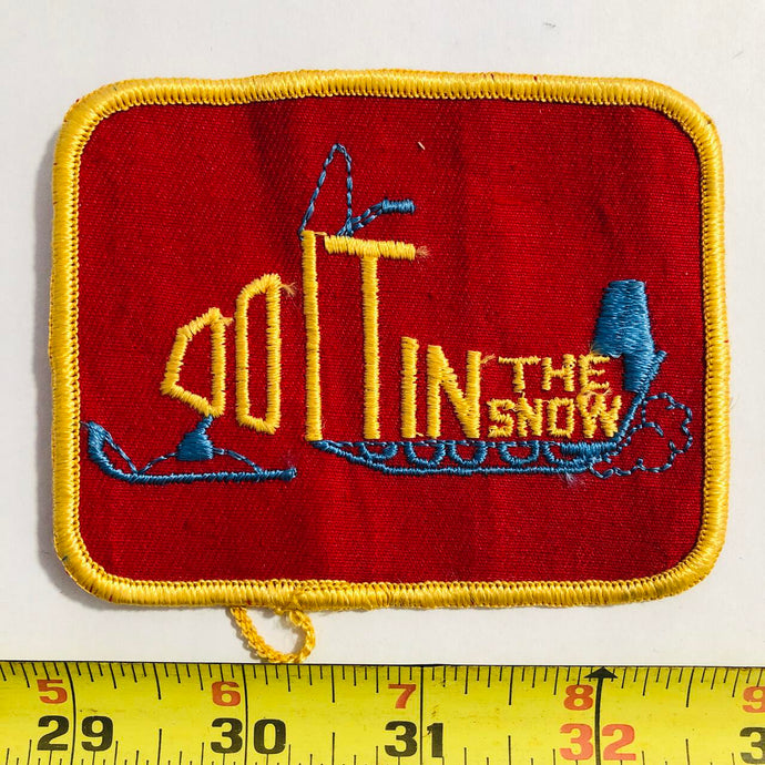Do It In The Snow Snowmobile Vintage Patch
