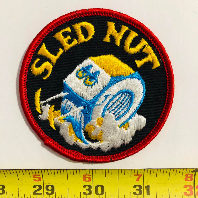 Sled Nut Snowmobile Vintage Patch