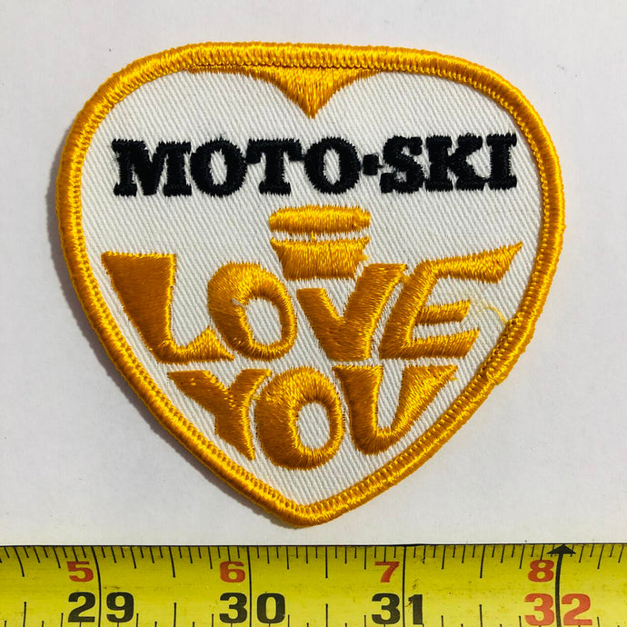 Moto Ski Snowmobile Vintage Patch