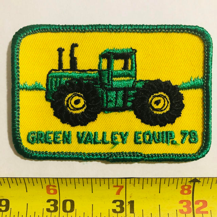 Green Valley Equipment Tractor Vintage Patch