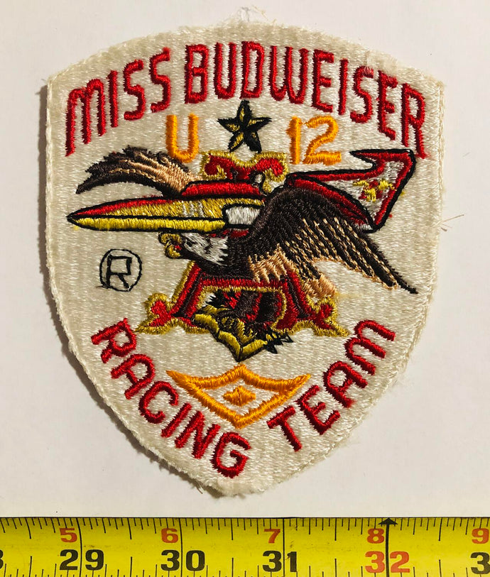 Miss Budweiser U12 Hydroplane Racing Vintage Patch