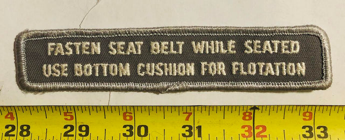 Lifejacket Flotation Device Airplane Vintage Patch