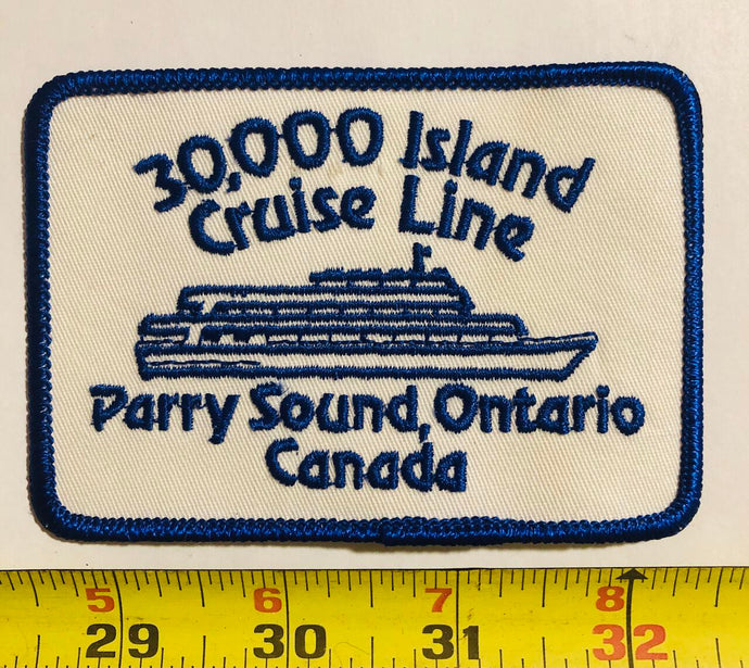 Vintage Island Cruise Parry Sound On Canada boat patch