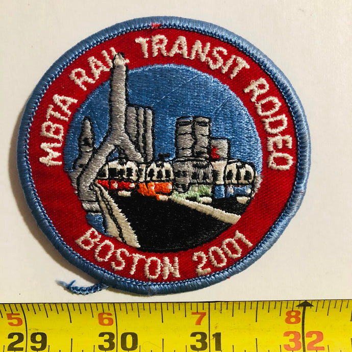 MBTA Rail Transit Rodeo Boston Railroad Vintage Patch