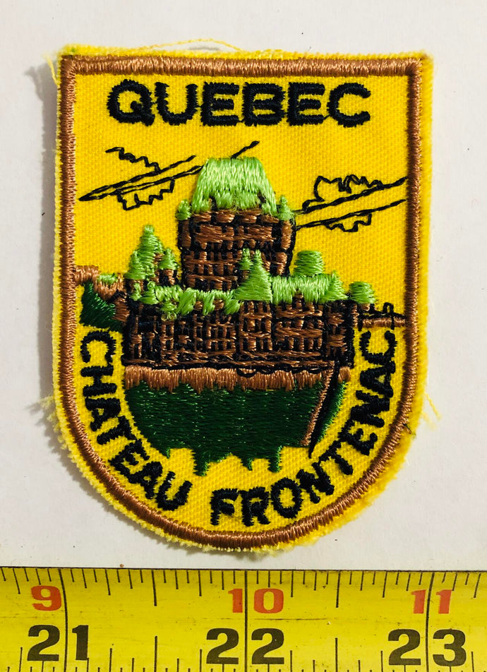Quebec Chateau Frontenac Tourist Vintage Patch