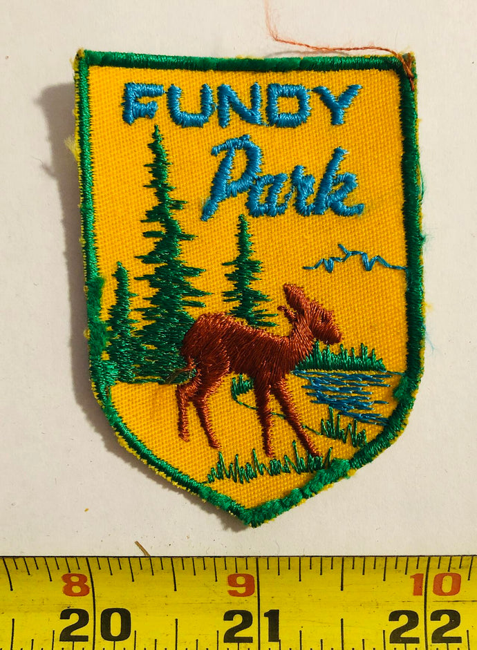 Fundy Park New Brunswick Tourist Vintage Patch