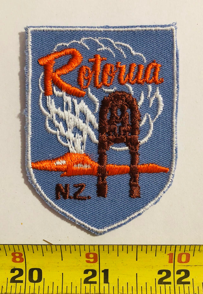 Rotorua New Zealand Tourist Vintage Patch