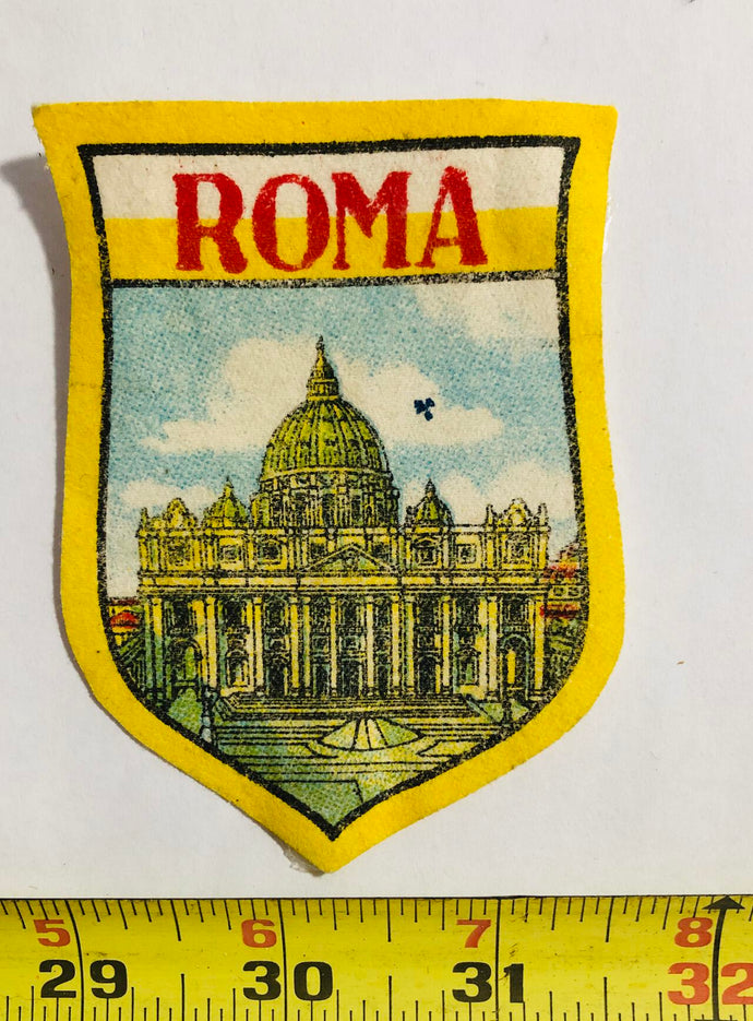 Roma Rome Tourist Vintage Patch