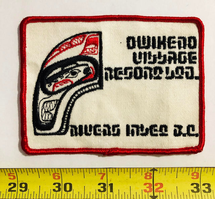 Owikeno Rivers Inlet British Columbia Haida Tourist Vintage Patch