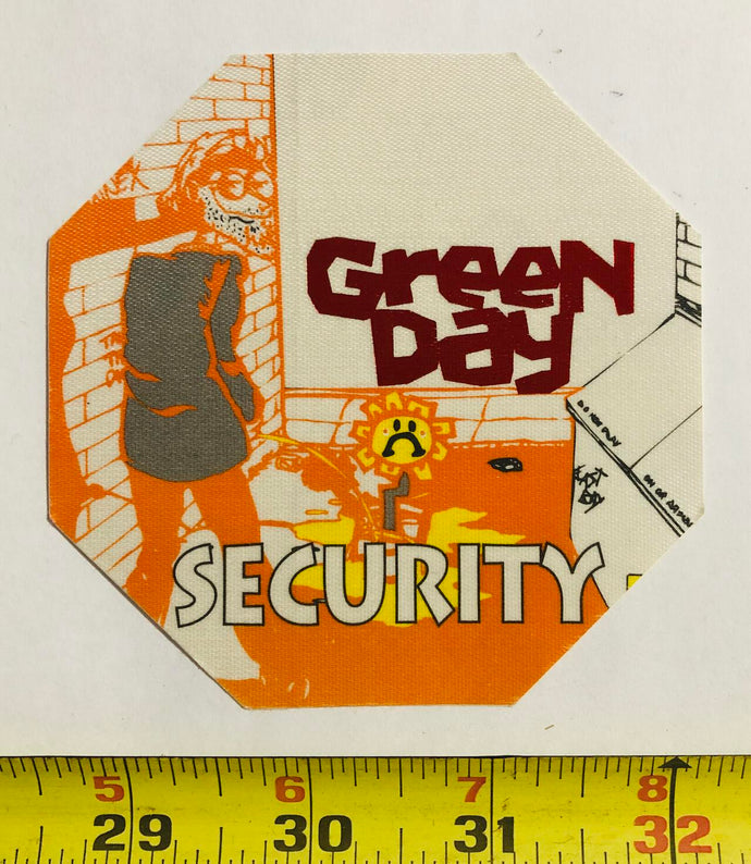 Green Day Backstage Pass Vintage Patch