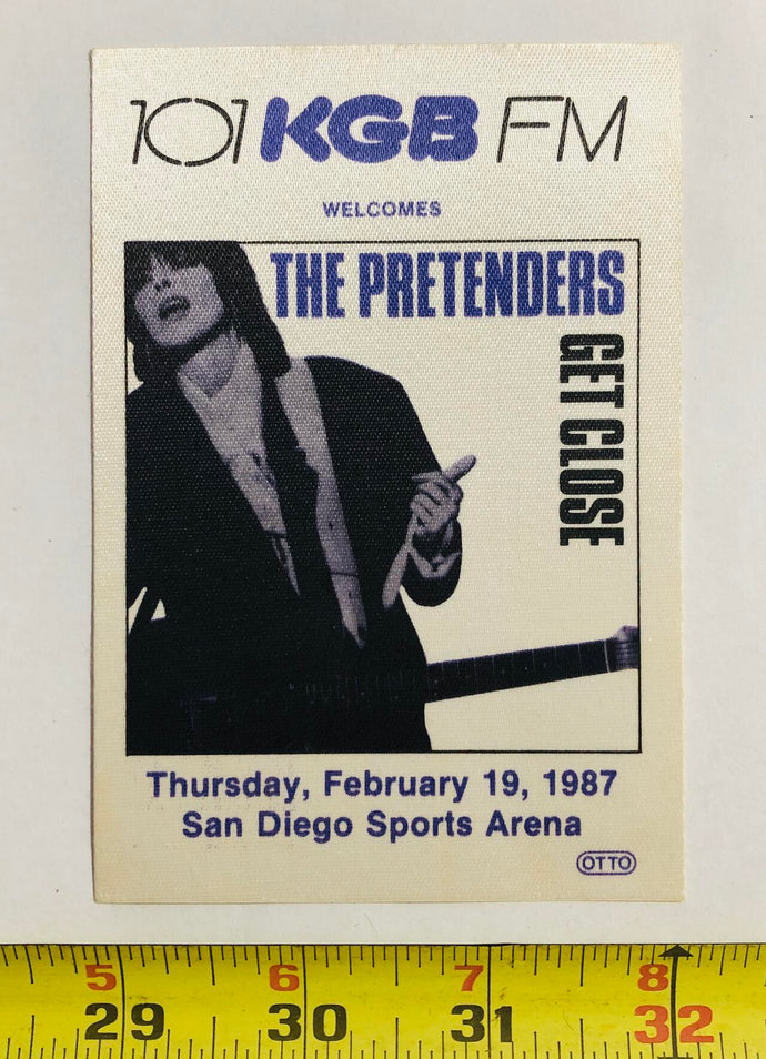 The Pretenders Backstage Pass Vintage Patch