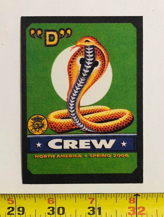 Bob Dylan backstage pass Vintage Patch