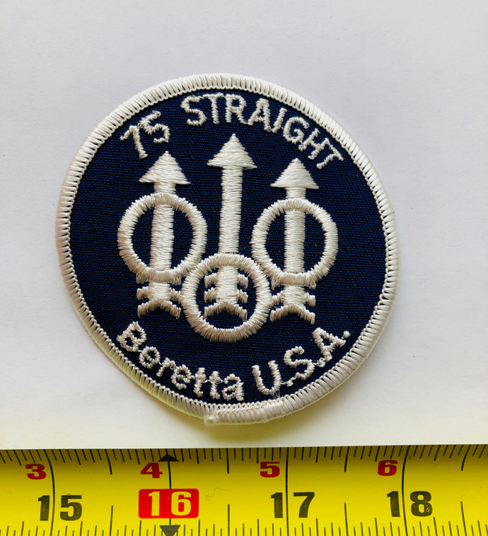 75 Straight Beretta USA Gun Vintage Patch