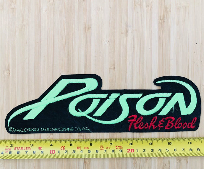 Poison 1990 Flesh & Blood Back Vintage Patch