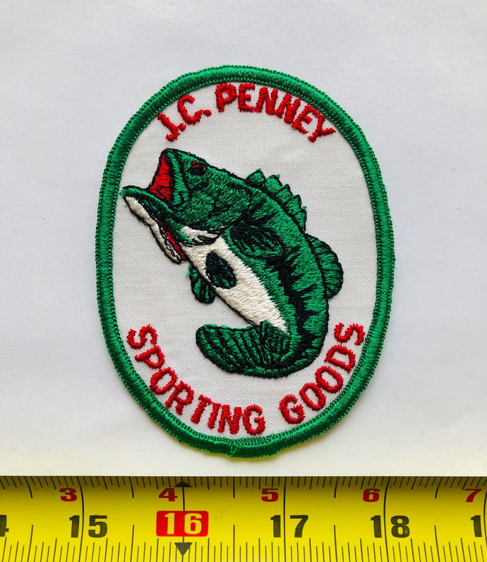 J.C. Penny Sporting Goods Fishing Vintage Patch