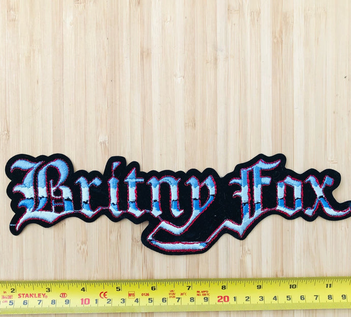 Britny Fox Back Vintage Patch