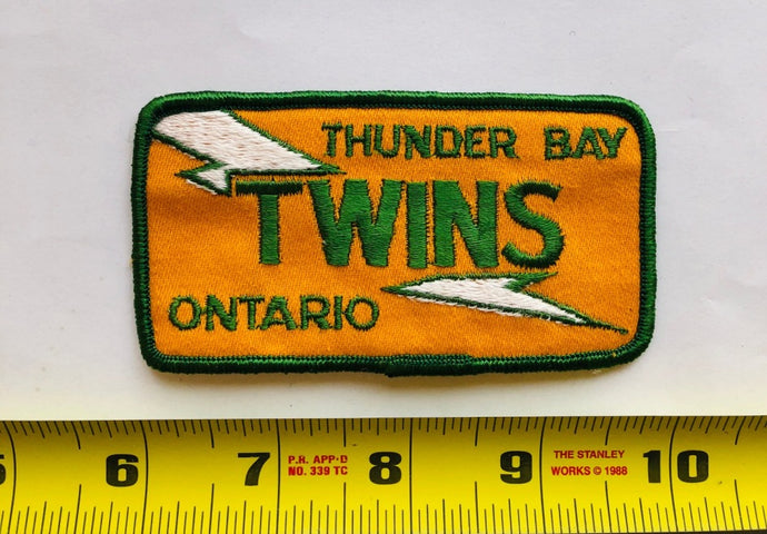 Thunder Bay Twins Ontario Vintage Patch