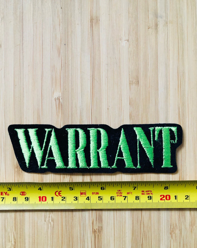 Warrant Vintage Patch